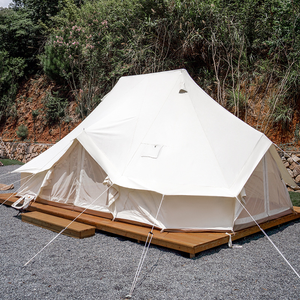 Tienda de campaña Emperador de gran espacio, postes dobles, Glamping al aire libre, Camping familiar, vacaciones, Gran Glamping, Tienda Familiar de lona de algodón de 6m - Product Image 2