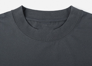 T-shirt basique pour homme en coton 100% Terry 280g, coupe ample, épaules tombantes, longueur standard, respirant, écologique, style streetwear - Product Image 5