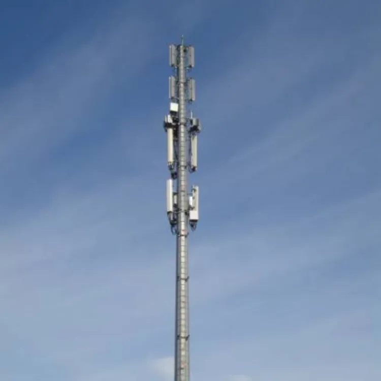 Yüksek kaliteli galvanizli telekomünikasyon 30m galvanizli telekom anten direk kulesi
