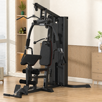 Machine de musculation multifonction tout-en-un en acier inoxydable pour la maison, système de poulies à charges pour un entraînement complet du corps