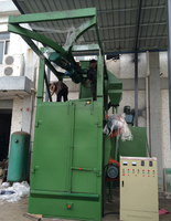 Machine de sablage à crochet Delong pour le nettoyage des bouteilles de GPL et des jantes en alliage d'aluminium, élimination de la rouille