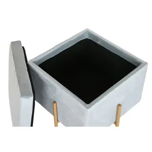 REPOSAPIES DE POLIÉSTER METAL 45X45X45 TAPA - Product Image 2