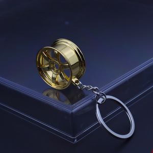 Sẵn sàng để tàu Keyring phanh đĩa sốc hấp thụ Shifter Mặt dây chuyền Món quà sáng tạo mini Kim Loại Phụ tùng xe hơi Keychain Turbo Gear Hub - Product Image 4