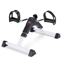 Mini vélo d'exercice pliable portable sous le bureau, équipement de rééducation des jambes et des bras, équipement de gym pour la maison