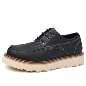 Nouvelles Bottines d'Hiver Personnalisées en Gros à Talons Épais avec Semelle Intérieure en EVA, Chaussures en Cuir Véritable pour Homme, Produits Phares USA 2023 - Product Image 3