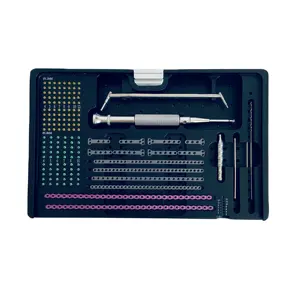 1.6 Mm Mini Sizes Veterinary Surgery Locking Plate Instrument Kit With Plates And Screws