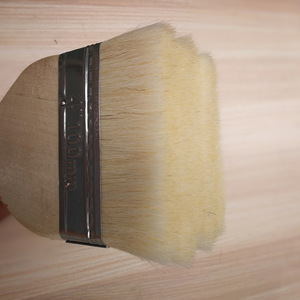 Wool Paint <b>Brush</b> 4 Inch 100mm Wooden Handle For Hardware Use - Product Image 2