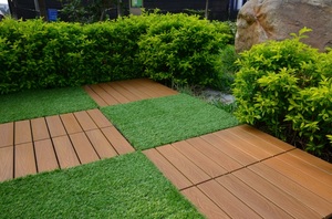 Tự làm <span class=keywords><strong>WPC</strong></span> ngoài trời decking gạch Gỗ nhựa composite vườn bên ngoài trang trí cỏ Hội Đồng Quản trị cho gạch nhà - Product Image 3