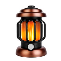 Lanterne de camping portable COB pour l'extérieur, lumière rétro pour le camping, lumière d'ambiance d'urgence pour le jardin et la cour