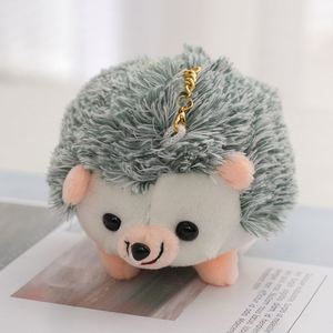 Al por mayor Lindos y Suaves Peluches de Animales de Simulación, Pequeños Colgantes de Peluche de Erizo con Pelo Sintético, Llaveros de Erizo de Peluche - Product Image 3