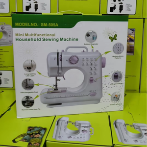 <span class=keywords><strong>Machine</strong></span> à <span class=keywords><strong>coudre</strong></span> domestique multifonctionnelle 505A à point noué, à commande au pied, entièrement automatique, pour tissus épais - Product Image 6