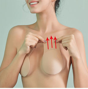 Accesorios íntimos Push up cubierta de pezón Invisible elevador <span class=keywords><strong>sin</strong></span> <span class=keywords><strong>tirantes</strong></span> <span class=keywords><strong>sujetador</strong></span> Adhesivo de silicona conejo para pegatina de pezón - Product Image 2