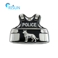 Gilet pare-balles Thin Blue Line, ouvre-bouteille commémoratif pour veteran, pièce de défi personnalisée pour armure corporelle