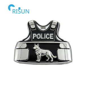 Chaleco Antibalas con Diseño de Línea Azul Delgada, Abrebotellas Conmemorativo <span class=keywords><strong>para</strong></span> Veteranos, Moneda Conmemorativa Personalizada - Product Image 6