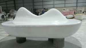 Große <span class=keywords><strong>Outdoor</strong></span>-Baumpflanzbank aus Langlebigem Fiberglas, Umweltfreundlich, Leichtgewichtig, mit Drainageloch, Lackierte Oberfläche, für Zuhause, Gärtnerei, Einkaufen - Product Image 6