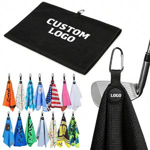 Toalla de Golf de Microfibra Superabsorbente con Diseño Personalizado, Bordado, Impresión y Logotipo Personalizado - Product Image 1