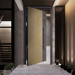 <span class=keywords><strong>Porte</strong></span> blindée anti-balles, portes de sécurité extérieures, fer forgé, aluminium, design moderne du milieu du siècle, marque SODERFE, Zhejiang, Chine - Product Image 2