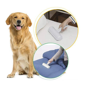 Ingrosso rullo di rimozione dei peli appiccicoso riutilizzabile rimozione spazzola per cani gatto portatile in plastica animale rullo autopulente - Product Image 6
