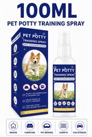 Spray d'apprentissage de la propreté pour chiens OEM ODM 100ml – Aide à la propreté des chiots, dissuade le marquage des ordures sur tapis, meubles, rideaux et lits