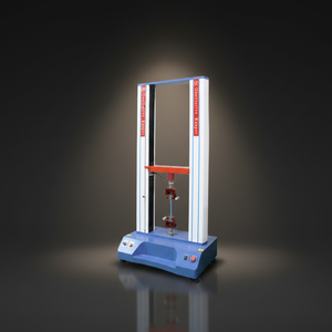 Machine d'essai de traction à double colonne contrôlée par micro-ordinateur pour les tests de résistance des films en caoutchouc et des textiles - Product Image 1