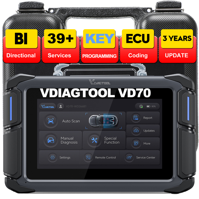 VDIAGTOOL VD70 Automotive Locksmith Tool Key Programmer Android Tablet All Key Lost Car Diagnostic Machine Locksmith Supplies