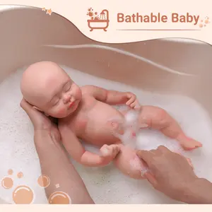 Babeside Wholesale18インチフルソリッドシリコンリアルな生まれ変わった人形キットAlive Reborn Baby Silicone Reborn Doll Realistic