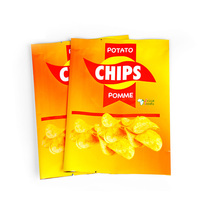 Bolsas de Plástico Amarillo Mate para Envasado al por Mayor, Bolsas Selladas con Sellado Térmico de Aluminio Laminado para Patatas Fritas, Bolsas Vacías para Alimentos