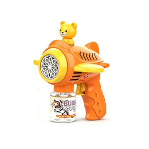 Pistola de Burbujas Eléctrica HTL al por Mayor con Diseño de Abeja y Avión, con Luces LED para Niños, Máquina Automática de Burbujas de Colores, Juguete - Product Image 4