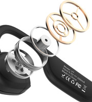 Oreillettes Bluetooth 5.3 sans fil à Conduction d'air sur l'oreille, écouteurs TWS sans fil, oreillettes de Sport étanches