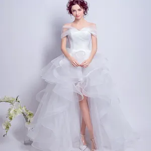 Descubra ofertas de ensueño en impresionantes ventas al por mayor vestido  de novia corto delante largo atras: 