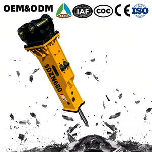 Casse-roche hydraulique silencieux de type boîte 68 mm avec système de lubrification automatique CE pour excavatrice de 3 à 7 tonnes, utilisé pour les travaux de démolition et de construction de tunnels - Product Image 5