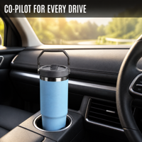 Gobelet isotherme sous vide en acier inoxydable 304 de 30 oz avec poignée pour porte-gobelet de voiture, tasse à café glacé de voyage, vente en gros pour l'extérieur