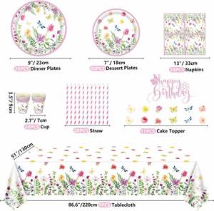 Factory Direct Girl Outer Space <b>Birthday</b> Party Supplies Pink Galaxy Dinnerware Set with <b>Table</b> Covers and <b>Birthday</b> Banner - Product Image 4