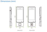 Système de pointage d'heure et de présence Android, système portable à grande capacité, biométrique sans fil, carte RFID, reconnaissance faciale, Horus E2-FP