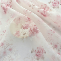 Tissu en mousseline 100 % polyester écologique, léger, ultra-transparent, de luxe, pour robes, foulards, cheongsams et doublures pour filles - Vente en gros