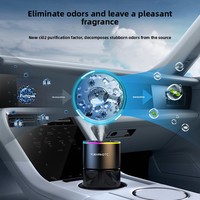 Nouveau parfum de voiture haut de gamme en verre 180ml avec élimination des odeurs, élimination du formaldéhyde, rafraîchissant et décoration aromathérapie ciel étoilé