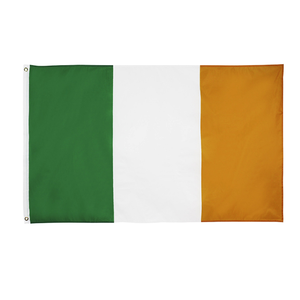 Drapeau national irlandais rectangulaire 2*3 pieds, durable, écologique, séchage rapide, 100% polyester, imprimé à l'écran, drapeau personnalisé - Product Image 1