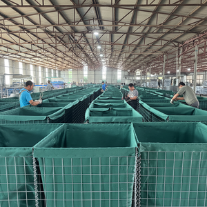Venta Directa de Fábrica: Jaula Portátil de Malla de Alambre de Acero Galvanizado Verde, Barrera Gabion, Sacos de Arena para Barrera de Bastión, Soldadura Incluida - Product Image 3