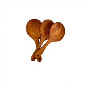 Juego de Cucharas de Madera Desechables Portátiles Hechas a Mano, Utensilios de Cocina Ecológicos de Madera Natural para Uso en el Hogar, Restaurantes y Hoteles - Product Image 4