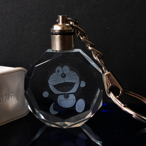 พวงกุญแจ<span class=keywords><strong>โด</strong></span>ราเอมอนเลเซอร์<span class=keywords><strong>รูป</strong></span>กล่องเก็บของแบบกำหนดเอง,พวงกุญแจติดกระจกคริสตัลของที่ระลึกของขวัญส่งเสริมการขาย - Product Image 5