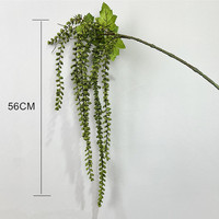 Plantes artificielles en mousse de haute qualité en gros, Amarantes vertes et rouges suspendues pour la décoration de mariages, de remises de diplômes et de la maison