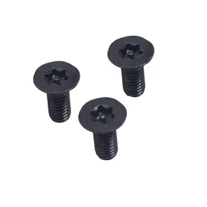 High Quality Black Anodized Steel Torx Pin Countersunk Flat Head Machine Screw Anti-theft Security Screws