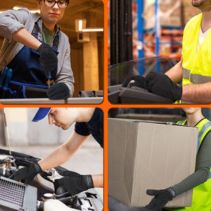 مخزون قفازات عمل طلاء السيليكون الميكروفايبر PRI قفازات آلية صناعية مضادة للانزلاق تعمل باللمس - Product Image 5