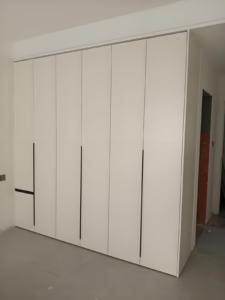 Muebles de dormitorio de diseño moderno Armario de madera portátil y ajustable con puerta de madera maciza para uso doméstico - Product Image 6