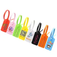 1000pcs Custom Logo Tag Zip Ties Off Labels Plastic Security Seals Garment Clothes Shoe Brand Hang Tags 300mm/11.8"