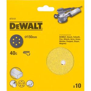 DEWALT-Disque de ponçage DT3128-QZ pour ponceuse orbitale-6 trous perforés (10pcs) -PAPIERS ABRASIFS EAN 5035048059197 - Product Image 1