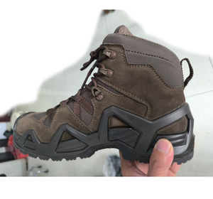 DFLW01 High Quality OD Green Sage Dark Brown Heavy Duty Ankle <b>Hiking</b> Shoes Mountaineer <b>Hiking</b> Tactical <b>Boots</b> Customized - Product Image 4