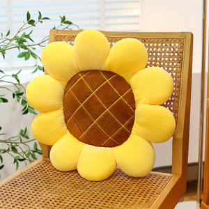 Internet célébrité mignon tournesol chaise <span class=keywords><strong>coussin</strong></span> lavé peluche PP coton pour salon voiture baie vitrée Tatami Style canapé couverture - Product Image 6