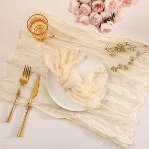 Nuova <span class=keywords><strong>Tovaglia</strong></span> Personalizzabile in Stile Europeo Bohémien e <span class=keywords><strong>Runner</strong></span> da Tavola Plissettato <span class=keywords><strong>con</strong></span> Motivo a Tinta Unita per Matrimoni, Feste e Uso Domestico - Product Image 5