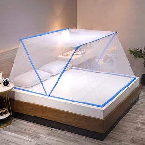 Hot-bán tùy chỉnh Vua & Nữ Hoàng Kích thước Polyester xách tay lưới chống muỗi với đứng sử dụng nhà người lớn mùa hè mùa có thể gập lại tính năng - Product Image 4